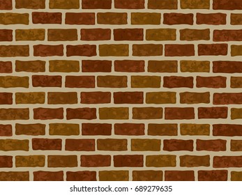 Brick grunge wall vector background