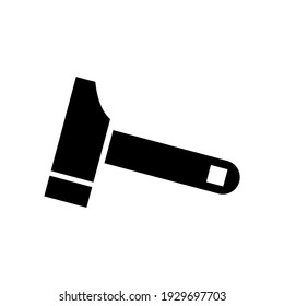 Ziegel-Hammer-Symbol oder Logo einzeln auf Zeichen, Vektorgrafik - hochwertige Vektorsymbole in schwarzem Stil
