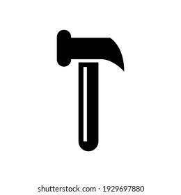 brick hammer icon or logo isolated sign symbol vector illustration - high quality black style vector icons
