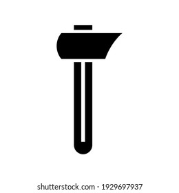 brick hammer icon or logo isolated sign symbol vector illustration - high quality black style vector icons
