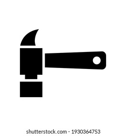 brick hammer icon or logo isolated sign symbol vector illustration - high quality black style vector icons
