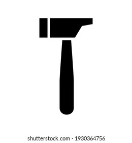 brick hammer icon or logo isolated sign symbol vector illustration - high quality black style vector icons
