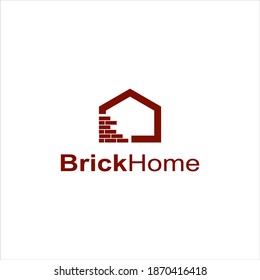Brick Home stone Logo Vector template svg