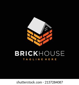 Brick House Logo With Perspective Concept