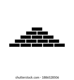 brick icon. brickwork sign. vector illustration.