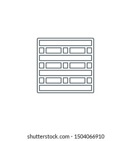 Brick icon. Build design symbol