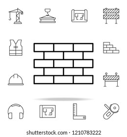 brick icon. construction icons universal set for web and mobile