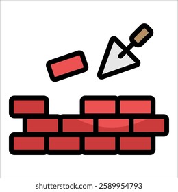 Brick Icon Element For Design