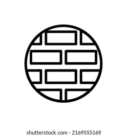  brick icon flat style trendy stylist simple
