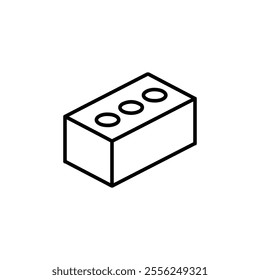 brick icon Flat symbol set outline
