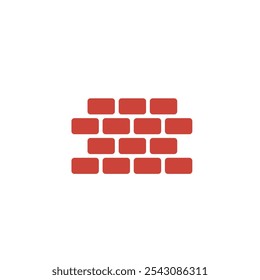 Brick icon flat vector design