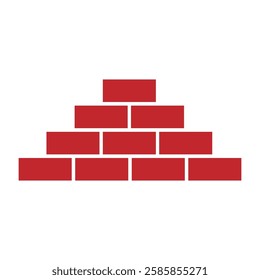 Brick icon logo design template isolated illustration