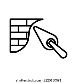 brick icon on white background