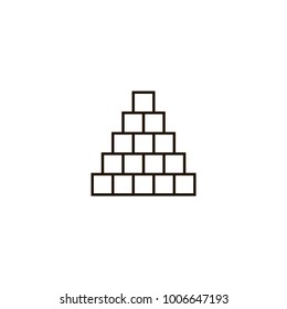 brick icon. sign design