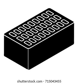 Brick icon. Simple illustration of brick vector icon for web design isolated on white background