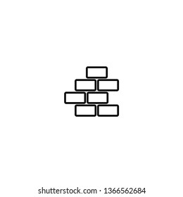 brick icon vector
