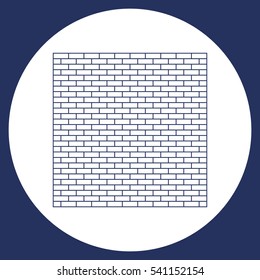 Brick Icon Vector flat design style