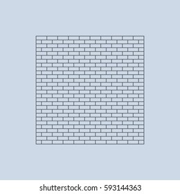 Brick Icon Vector flat design style