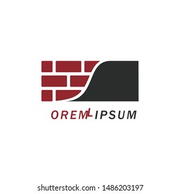 brick icon vector logo template logo 