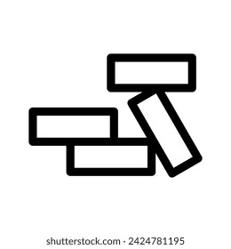 Ilustración de diseño de símbolo de vector de icono de ladrillo