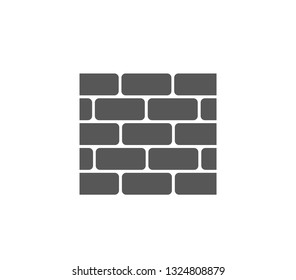 Brick icon. Brick wall icon. 