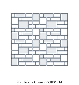 Brick layer, finishing work, construction, subtle background