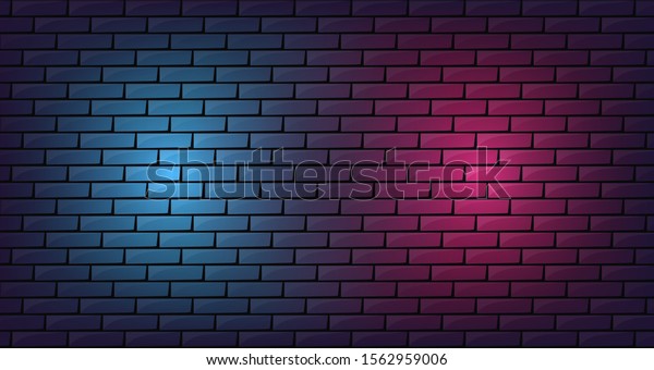 Brick Led Glow Background Design Stock Vector (Royalty Free) 1562959006 ...