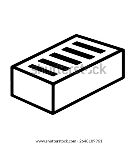 brick line icon vector on white background
Vector line icon on white background