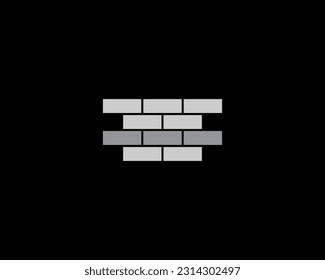 Brick logo. Bricklaying logo design template for business identity.
