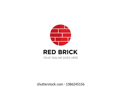 brick logo and icon vector illustration design template