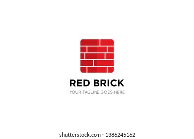 brick logo and icon vector illustration design template