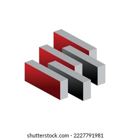 brick logo template icon symbol