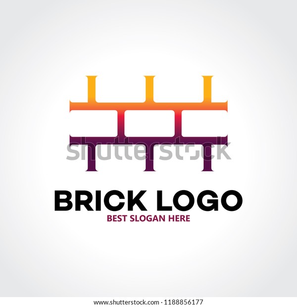 Brick Logo Vector Stock Vector (Royalty Free) 1188856177