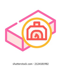 brick for ovens color icon vector. brick for ovens sign. isolated symbol illustration
