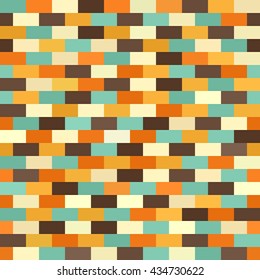 Brick pattern. Retro seamless vector brick wall background