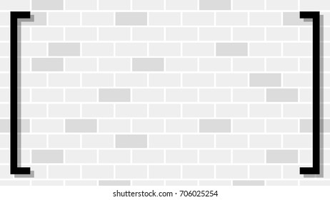 brick pattern vector. free space for text.