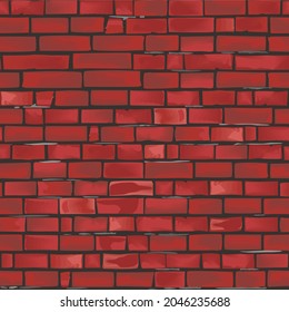 brick pattern vector image. copy paste in all directions to increase the number of bricks and expand the area. brick pattern can be used as background and wallpaper