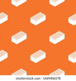 Brick pattern vector orange for any web design best