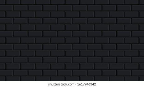 Brick pattern wallpaper. Brick wall background. black brick wallpaper.