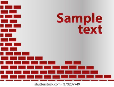 Brick pattern with your sample text
