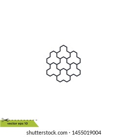 brick paver icon vector logo template