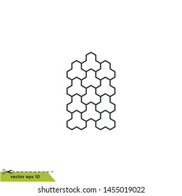 brick paver icon vector logo template