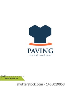 brick paver icon vector logo template