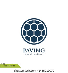 brick paver icon vector logo template
