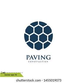 brick paver icon vector logo template