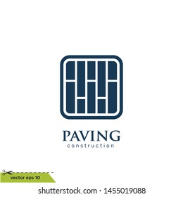 brick paver icon vector logo template