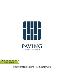 brick paver icon vector logo template