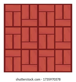 Brick paving icon. Cartoon of brick paving vector icon for web design isolated on white background