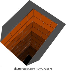 Brick pond that does not know how deep it is