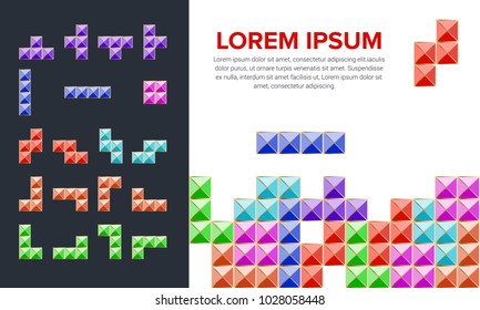 brick retro game vector illustration